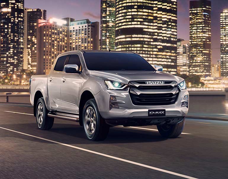 a D-MAX driving on the road